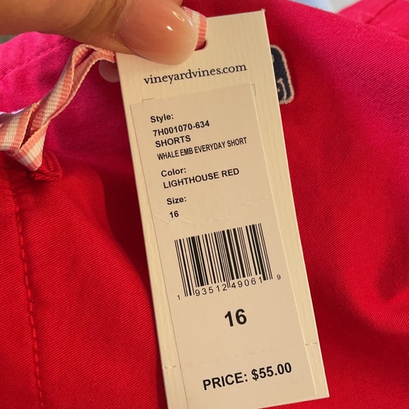 NWT Vineyard Vines girls red whale everyday shorts - Picture 4 of 8